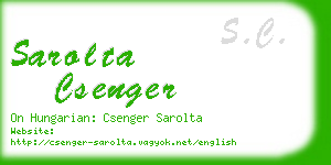 sarolta csenger business card